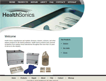 Tablet Screenshot of healthsonics.com